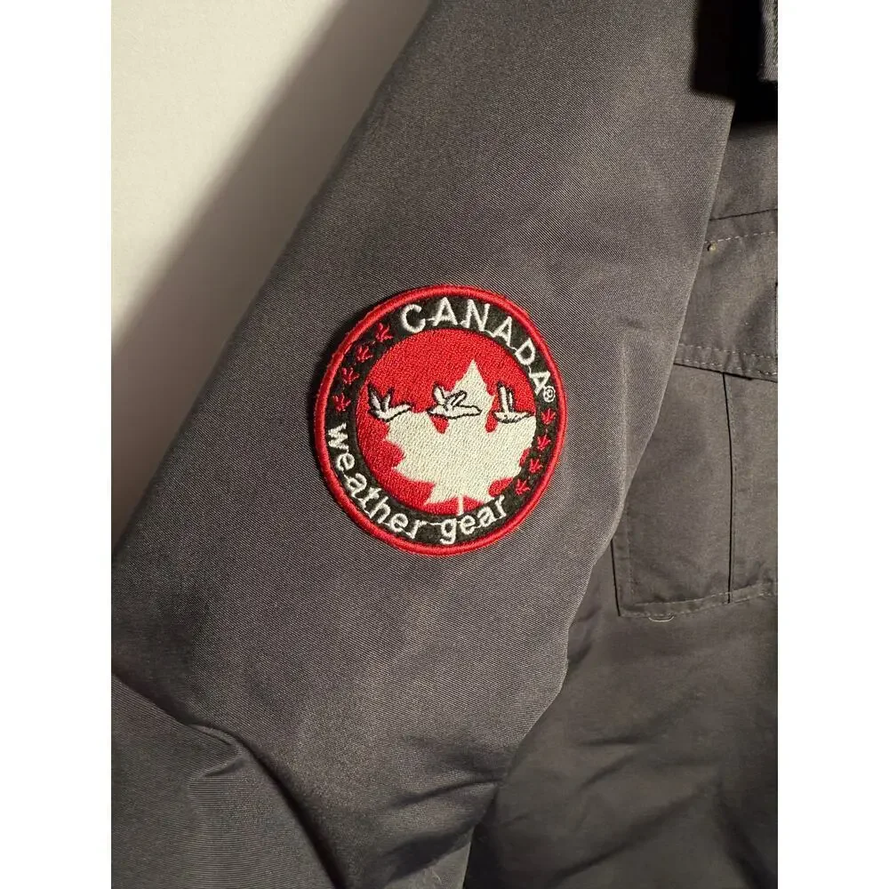 Canada Weather Gear Men's Charcoal Insulated Heavyweight Winter Parka Jacket